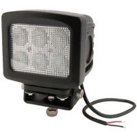 Luz de trabalho LED, 60W, 5400lm, quadrado, 10/30V, 135x124mm, feixe largo, 6 LEDs,