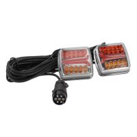Conjunto de luzes LED, 12-24V, aparafusar traseiro, cabo de 12,5m,