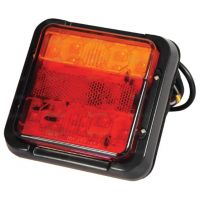 LED Farolim, Funções: 3, Traseiro / Travão / Pisca, Esq./Dt., 12-24V