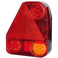 LED Farolim, Funções: 4, Travão / Traseiro / Pisca / Nevoeiro, Esq., 12-24V