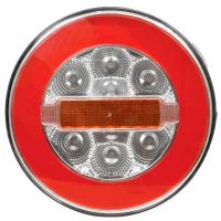 LED Farolim, Funções: 3, Traseiro / Travão / Pisca, Esq./Dt., 12-36V