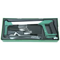 Tab c\6 punções+4 cinzel+chave inglesa+1 serra Jonnesway M645114SP