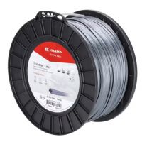 Fio de corte, 2,5 mm x 185 m, quadrada, cinzenta, Titanium Power da