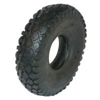 Pneu e câmara de ar 3.00-4, 6 Ply, válvula curva, HF-201,