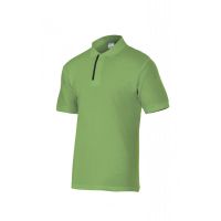 Pólo de Manga Curta Bicolor Verde Lima/Preto Tamanho XL