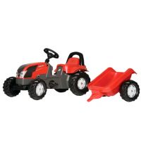 Trator com pedal com reboque, Valtra, a partir dos 2,5 anos, RollyKid by Rolly Toys