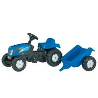 Trator com pedal com reboque, New Holland, a partir dos 2,5 anos, RollyKid by Rolly Toys