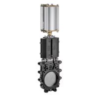 Válvula de corrediça 10" bidirecional (pneumática)