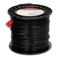 Fio de corte, 3mm x 195m, quadrada, preta,  Nylsaw
