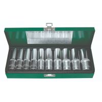 Jogo chaves caixa longas 1/2" - 6 faces Jonnesway S04HD411S