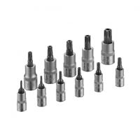 Jogo 11 bits 1/4" e 3/8" torx temperproof Jonnesway S08H311S