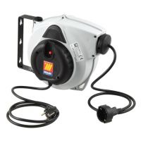 Enrolador retrátil de mangueira - 3 x 2,5 mm, conector UE x 10 m