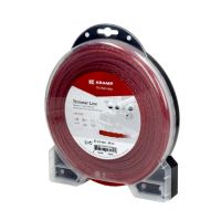 Fio de corte, Ø3mm x 56m, entrançada, silenciosa, vermelha,