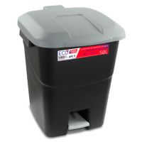 Contentor do Lixo Eco Tayg 50 l. Preto/ gris Pedal