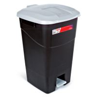 Contentor do Lixo Eco Tayg 60 l. Preto/ gris con Pedal