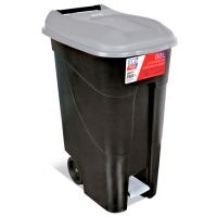 Contentor do Lixo Eco Tayg 80 l. Preto/Cinzento pedal