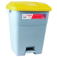 Contentor do Lixo Eco Tayg 50 L Cinzento/yellow