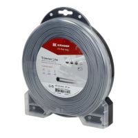 Fio de corte, 2,5 mm x 81 m, quadrada, cinzenta, Titanium Power da