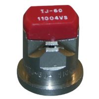 Bico anti-deriva, venturi, jato duplo plano TJ 110° 04, aço inoxidável, vermelho, TeeJet