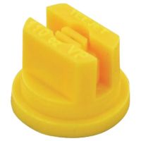 Bico padrão, jato plano único TP 110° 02, plástico, amarelo, TeeJet
