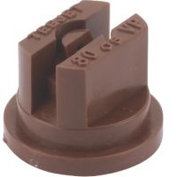 Bico padrão, jato plano único TP 80° 05, plástico, castanho, TeeJet