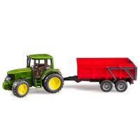 John Deere 6920 com reboque basculante