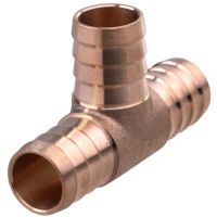 Ligação da mangueira em T. Latão de 3/4