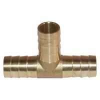 Ligação da mangueira em T. 5/8" de latão
