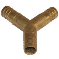 Conector da mangueira Y. 5/8" de latão