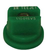 Bico padrão, duplo, jato plano XR 110° 015, aço inoxidável, verde, TeeJet