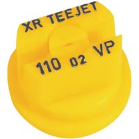 Bico padrão, duplo, jato plano XR 110° 02, plástico, amarelo, TeeJet