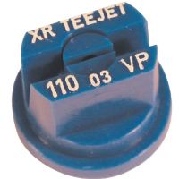 Bico padrão, duplo, jato plano XR 110° 03, plástico, azul, TeeJet