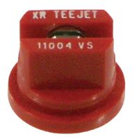 Bico padrão, duplo, jato plano XR 110° 04, aço inoxidável, vermelho, TeeJet