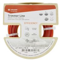 Fio de nylon Ø 2,65 mm 15m quadrado vermelho Efficiency