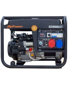 ITC Power GG10000LE-T 8435672795664 gerador gasolina trifásico vista frontal completa do equipamento